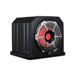 NXL-10SUBLD Dual 10" Marine Subwoofer Enclosure with 10" Passive Radiator and LED RGB Lights 350 Watts Rms 4-Ohm (NXL-10SUB Included)