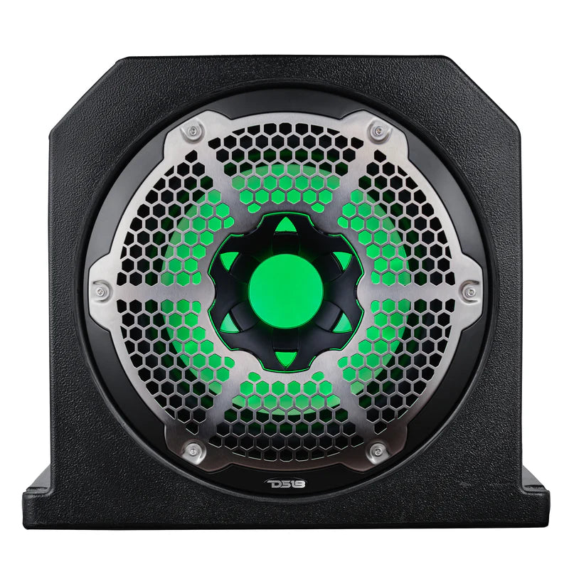 NXL-10SUBLD Dual 10" Marine Subwoofer Enclosure with 10" Passive Radiator and LED RGB Lights 350 Watts Rms 4-Ohm (NXL-10SUB Included)