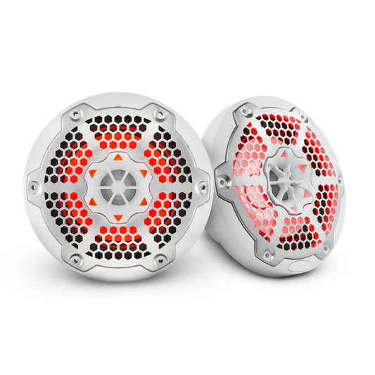NXL-6M/WH DS18 NXL 6.5 Altavoz marino coaxial de 2 vías con luces LED RGB de 100 vatios