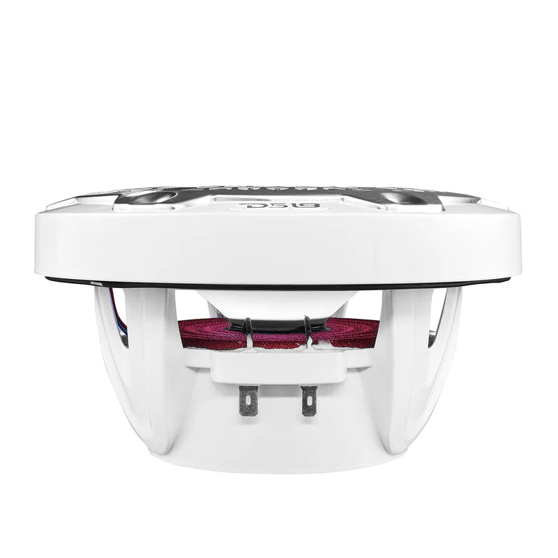 NXL-6M/WH NXL 6.5" 2-Way Coaxial Marine Speaker With LED RGB Lights 100 Watts Rms 4-Ohm - White