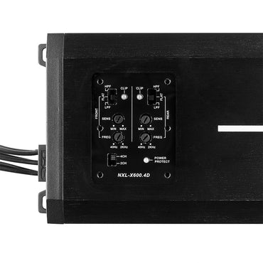 NXL-X600.4D NXL 4-Channel Full-Range Class D IP67 Marine and Powersports Amplifier 4 x 150 Watts Rms @ 4-Ohm