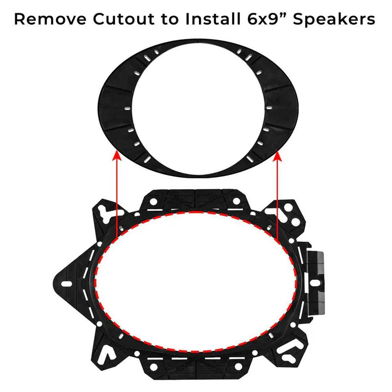 OEMADAPT6X9 Universal OEM Speaker Adapter for 6x9” or 6.5" Speakers