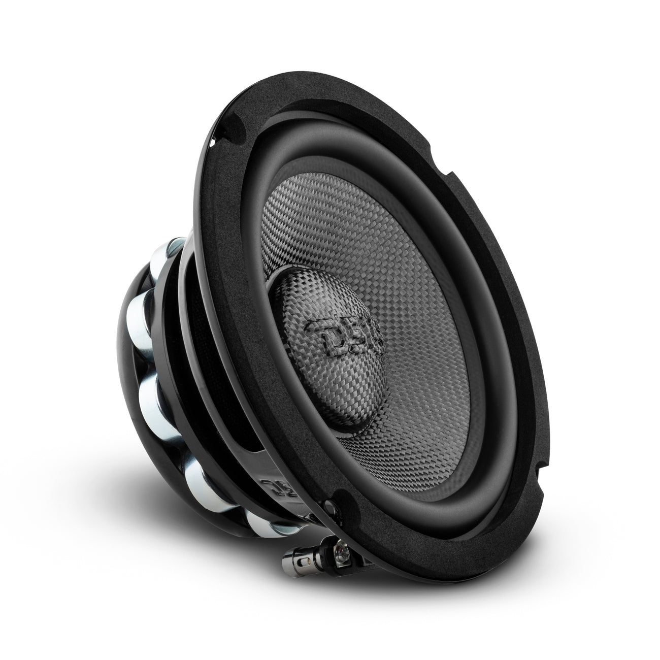 Altavoz de medios-graves con cono de fibra de carbono y neodimio PRO-CF6.2NR resistente al agua, 250 vatios RMS, 2 ohmios