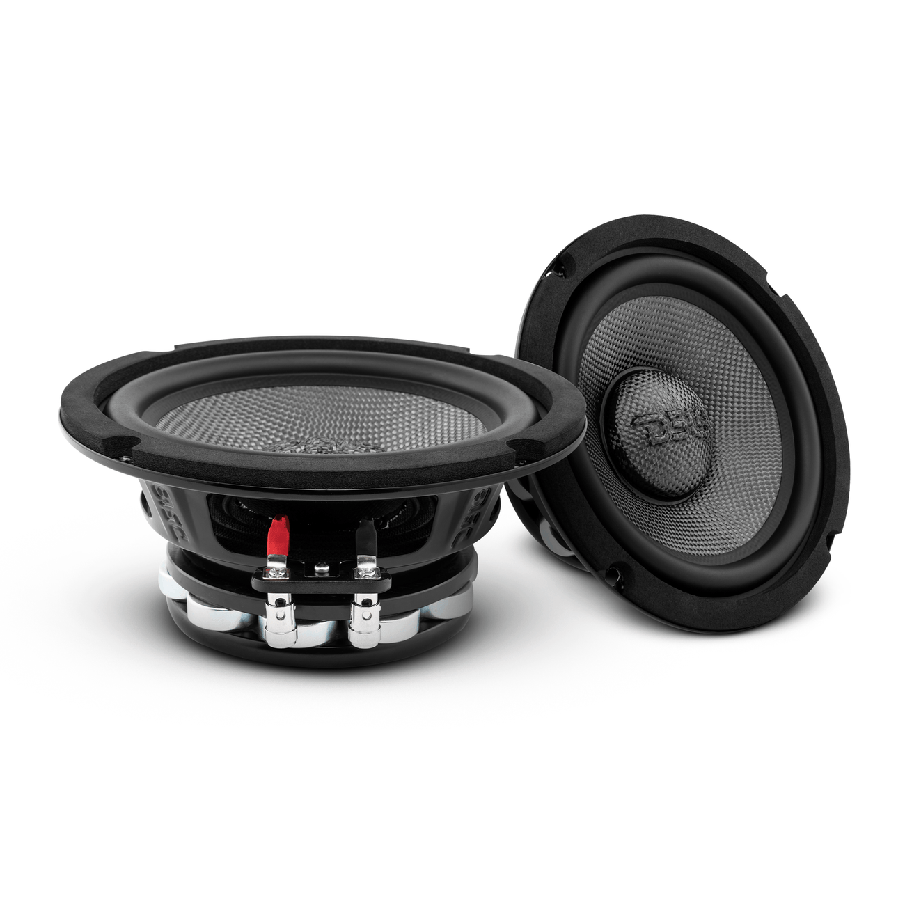 Altavoz de medios-graves con cono de fibra de carbono y neodimio PRO-CF6.2NR resistente al agua, 250 vatios RMS, 2 ohmios