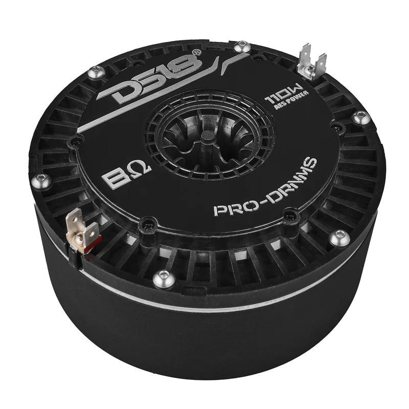 PRO-DRNMS 2" Throat Bolt-On Mid-Range Compression Driver 8-Ohm with 3.5" Polyester Voice Coil and Neodymium Magnet