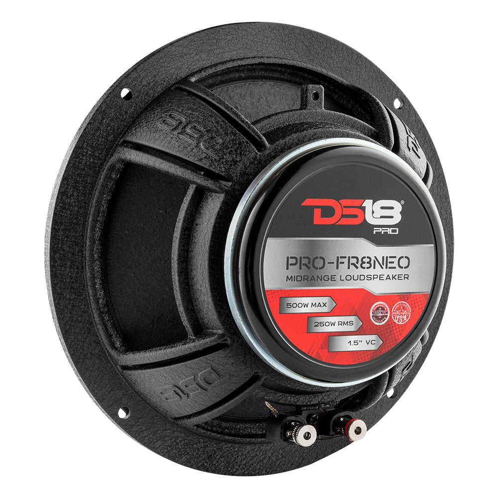 Altavoz tipo bala de neodimio de rango completo PRO-FR8NEO, 250 vatios RMS, 4 ohmios