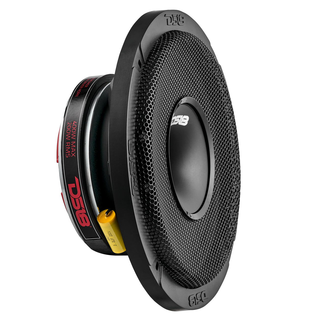 Altavoz híbrido coaxial de rango medio de poca profundidad PRO-HY8.4MSL con controlador integrado, 200 vatios RMS, 4 ohmios, rejilla incluida