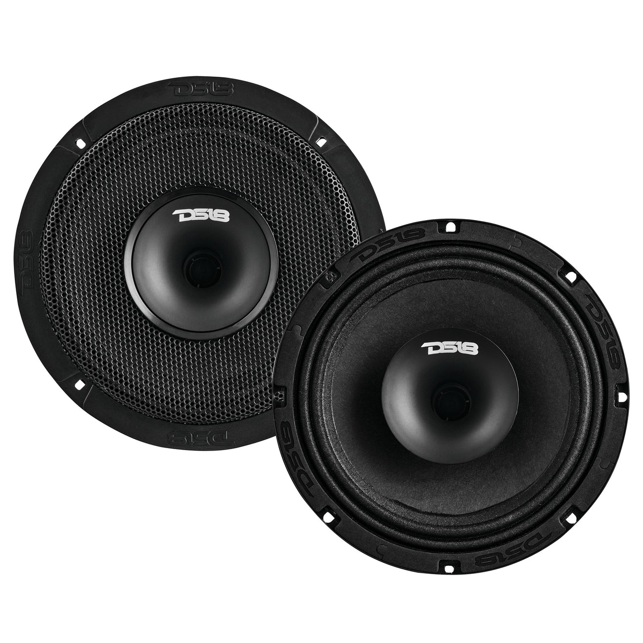 Altavoz híbrido coaxial de rango medio de poca profundidad PRO-HY8.4MSL con controlador integrado, 200 vatios RMS, 4 ohmios, rejilla incluida