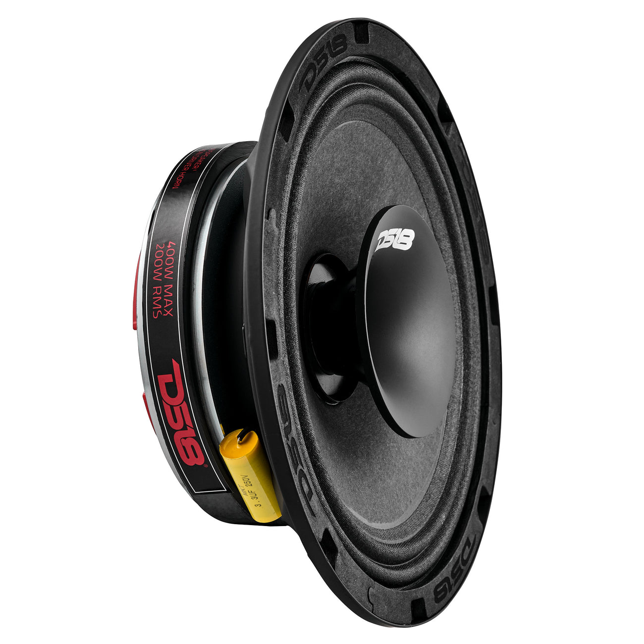 Altavoz híbrido coaxial de rango medio de poca profundidad PRO-HY8.4MSL con controlador integrado, 200 vatios RMS, 4 ohmios, rejilla incluida