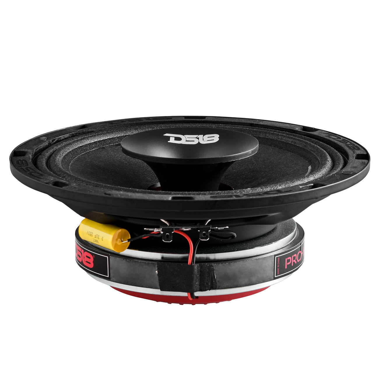 Altavoz híbrido coaxial de rango medio de poca profundidad PRO-HY8.4MSL con controlador integrado, 200 vatios RMS, 4 ohmios, rejilla incluida