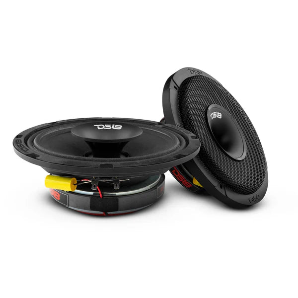 PRO-HY8MSL DS18 PRO 8 Alto-falante híbrido coaxial de médio alcance raso com driver integrado