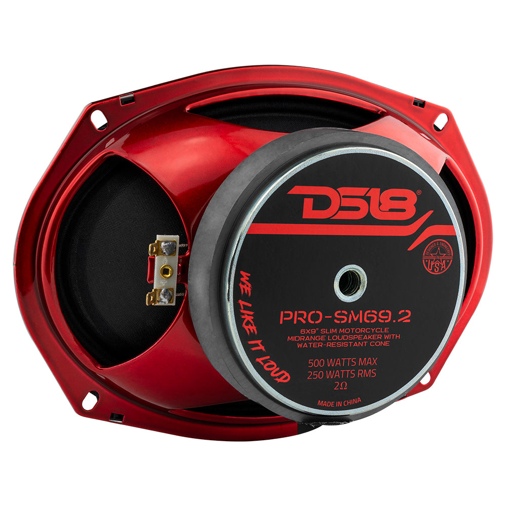 Altavoz de rango medio resistente a aguas poco profundas PRO-SM69.2, 250 vatios RMS, 2 ohmios