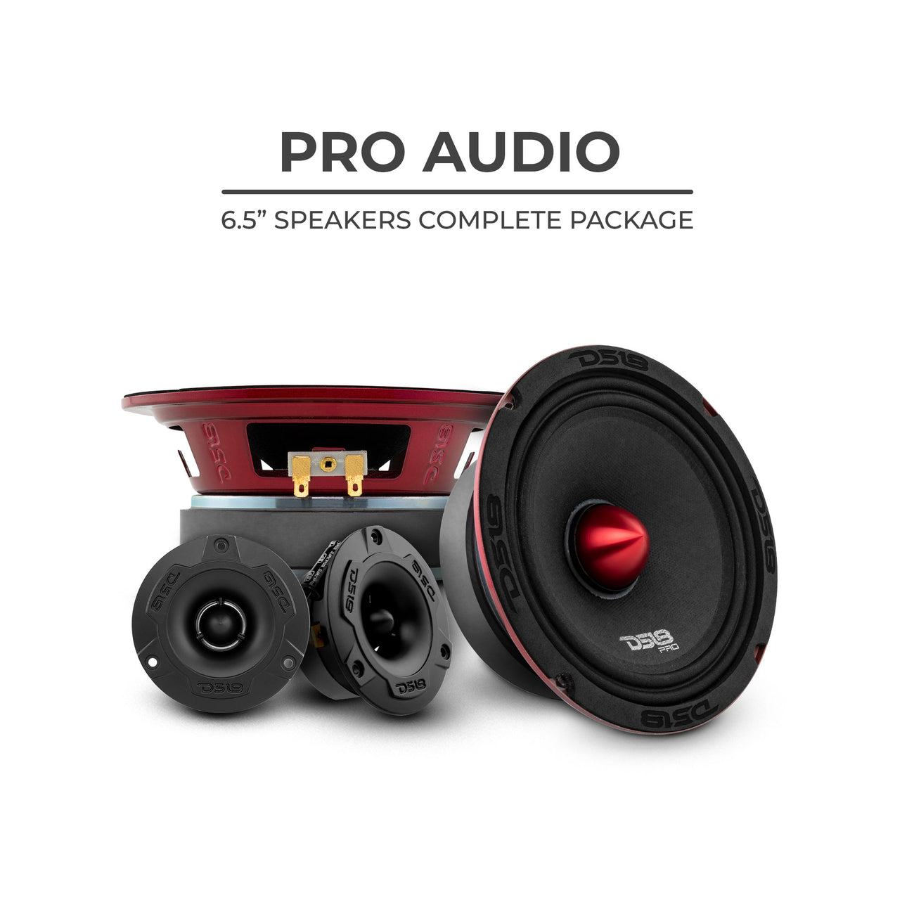 Paquete de tweeter y altavoz de rango medio de 6,5" PRO-X6.4BMPK