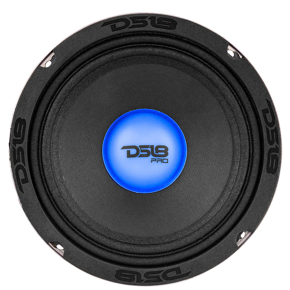 Altavoz de gama media PRO-X6.4RGBCAP con tapa antipolvo y luz RGB, 250 vatios RMS, 4 ohmios