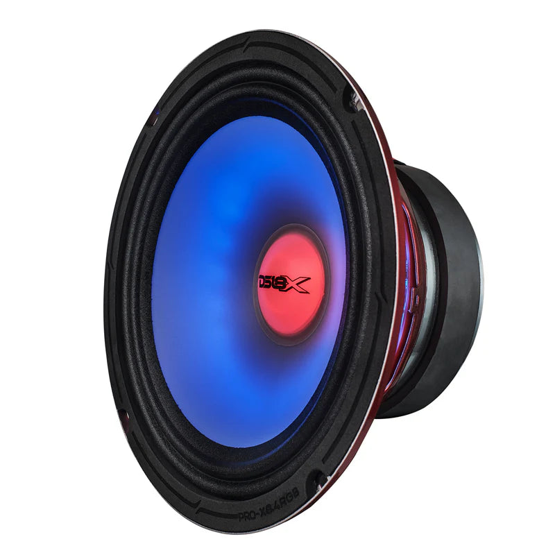 PRO-X8.4RGB 8" Mid-Range Loudspeaker with Dual RGB LED For Cone & Dust Cap 275 Watts 4-Ohm