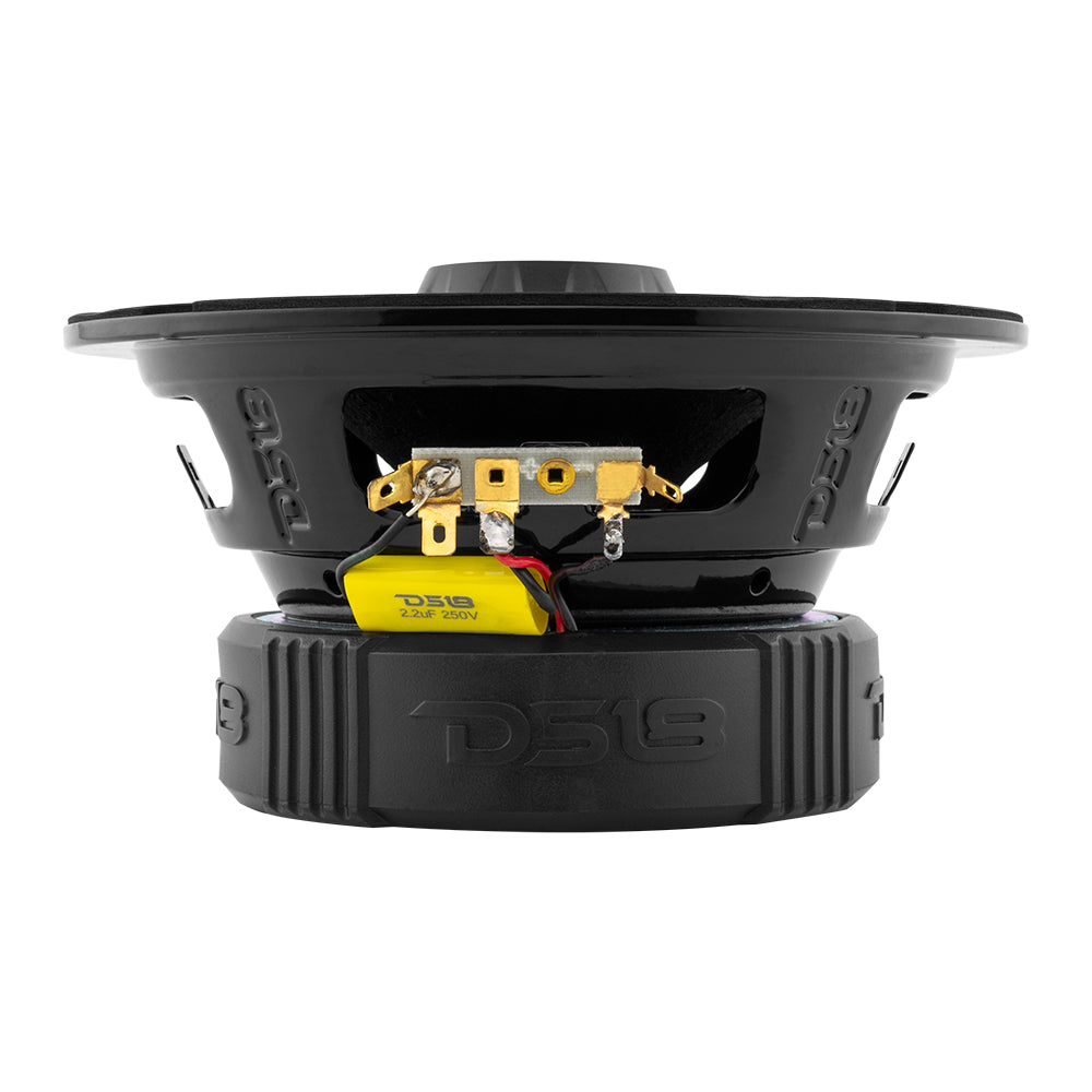 Altavoz coaxial de rango medio PRO-ZT6 con cono resistente al agua, tweeter tipo bala y rejilla incorporados, 225 vatios RMS, 4 ohmios