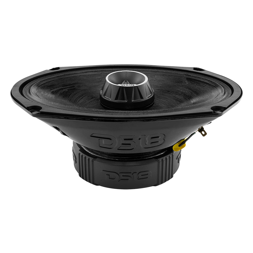 Altavoz coaxial de rango medio PRO-ZT69 con cono resistente al agua, tweeter tipo bala y rejilla incorporados, 275 vatios RMS, 4 ohmios