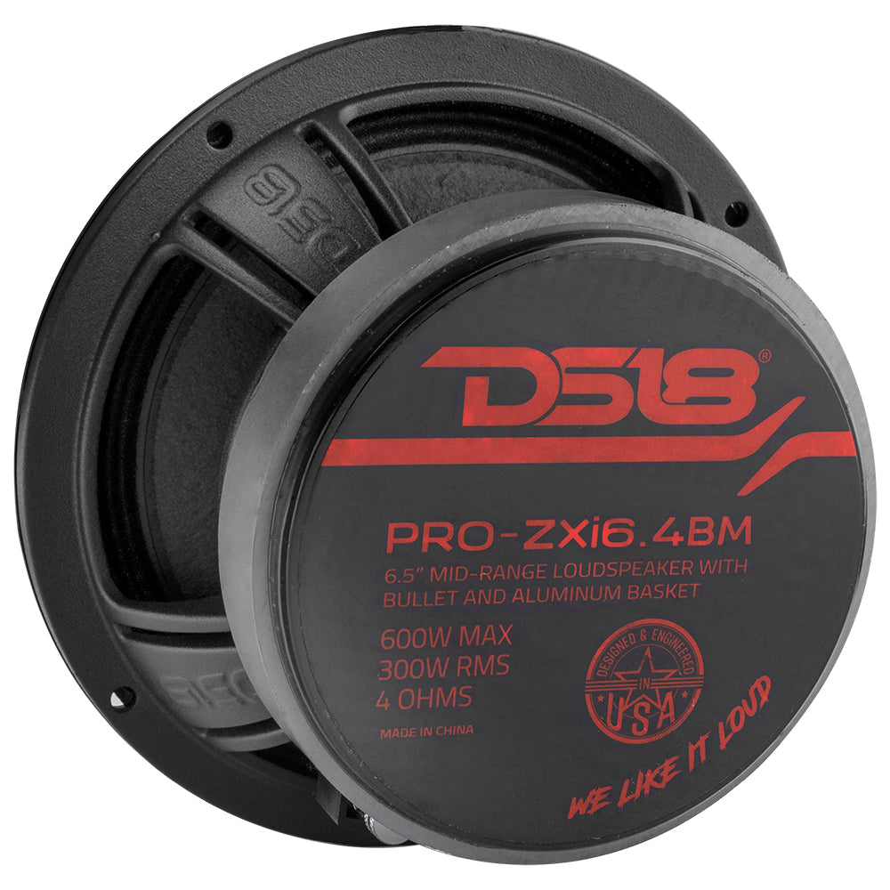 Altavoz tipo bala de gama media PRO-ZXI6.4BM con imanes de neodimio/ferrita, 300 vatios RMS, 4 ohmios