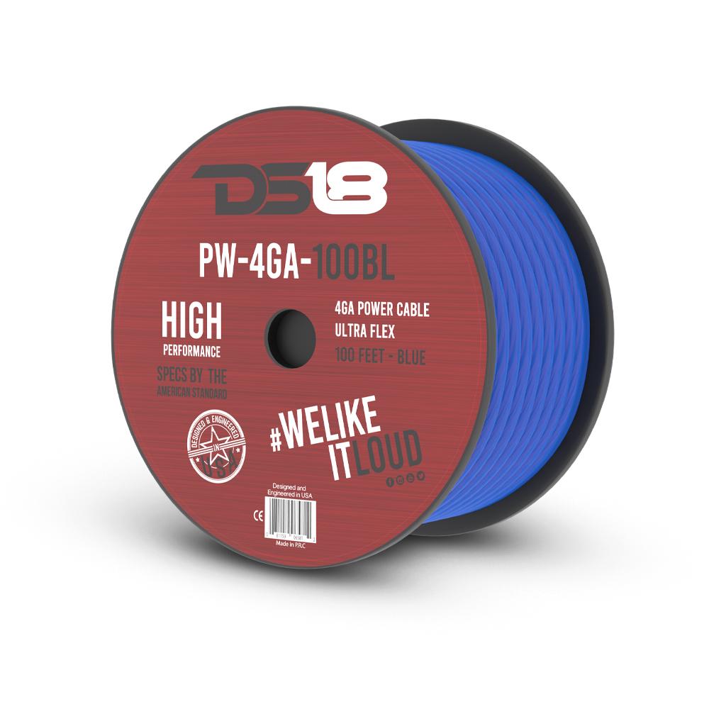PW-4GA-100BL 4-GA CCA Ground, Power Cable, 100 Feet