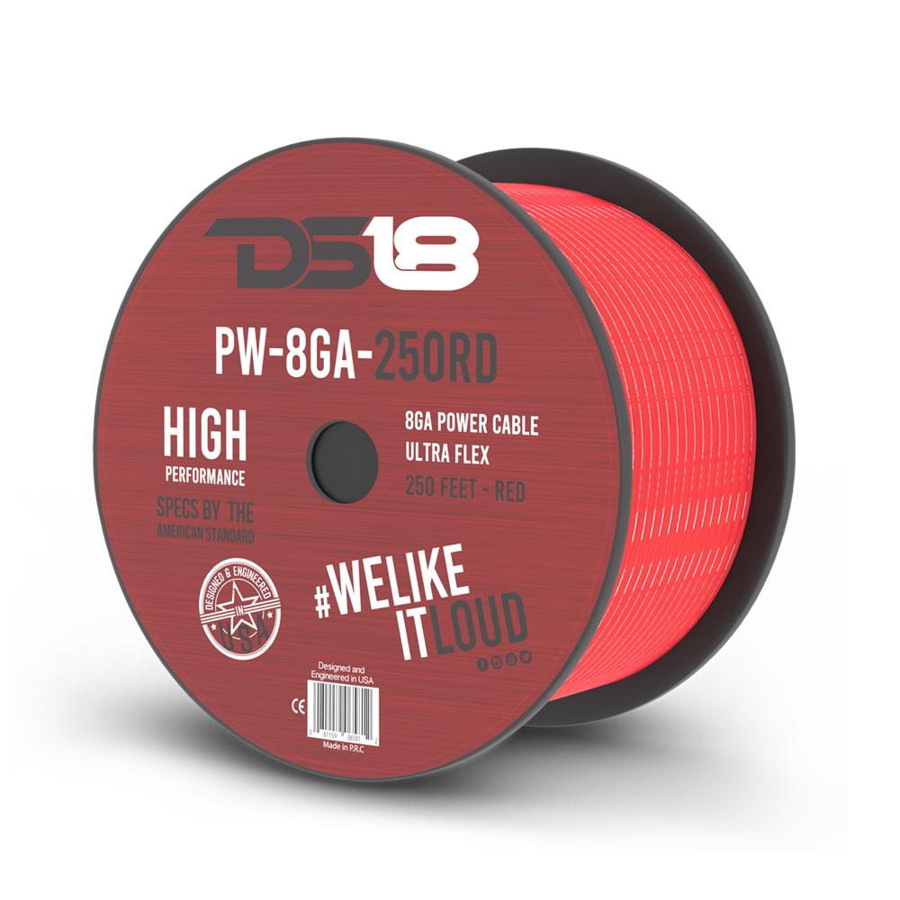 PW-8GA-250RD 8-GA CCA Ground, Power Cable, 250 Feet