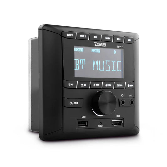 RV.R1 RV and Trailers Headunit 2.75" LCD screen , 2 Zones, 4 volts Output,HDMI, BT, RDS 4 X 50 Watts