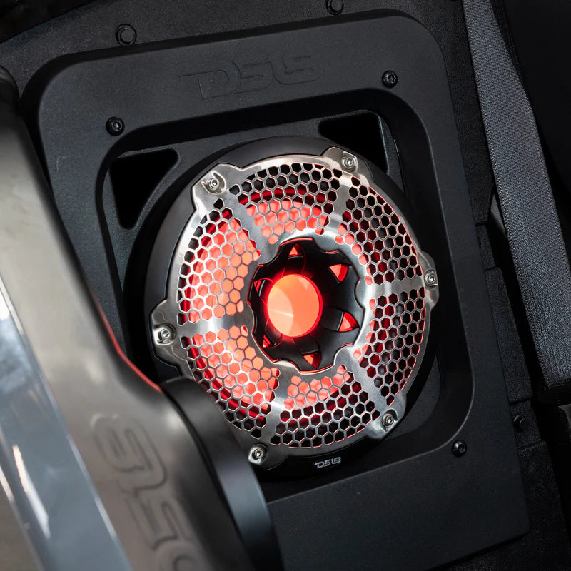 SLG-RSUB10LD Polaris Slingshot Rear Subwoofer Enclosure Loaded | NXL-10SUB/BK and RGB LED Lights | Fits Either Passenger or Driver Side | 2015 - Current