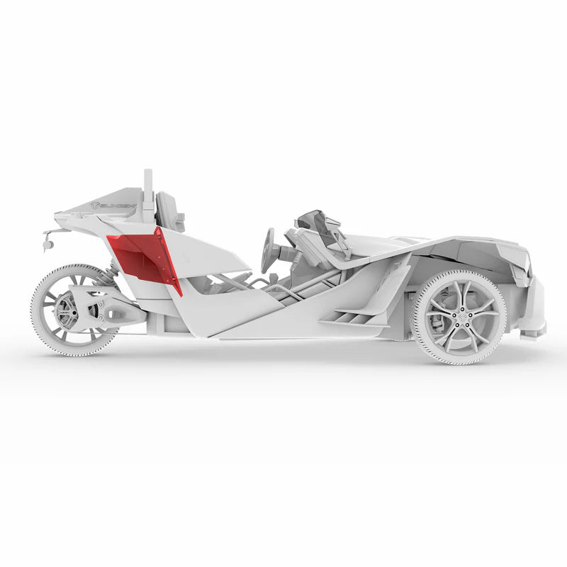 SLG-RSUB10LD Polaris Slingshot Rear Subwoofer Enclosure Loaded | NXL-10SUB/BK and RGB LED Lights | Fits Either Passenger or Driver Side | 2015 - Current