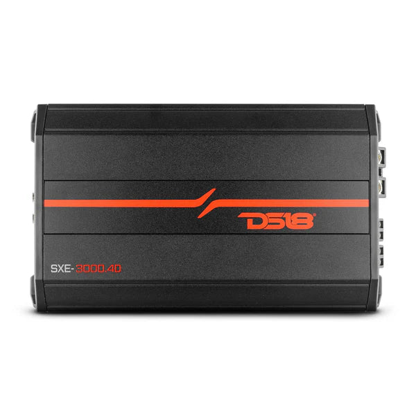 SXE-3000.4D/BK DS18 Amplificador de clase D de 4 canales SXE, 4 x 200 vatios RMS a 4 ohmios, color negro