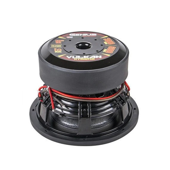 V11-X12D1 VULKAN SERIES SUBWOOFER 12" 6000 WMAX / 3000 WRMS DOUBLE COIL 1 OHM VOICE COIL FLAT ALUMINUM WIRE