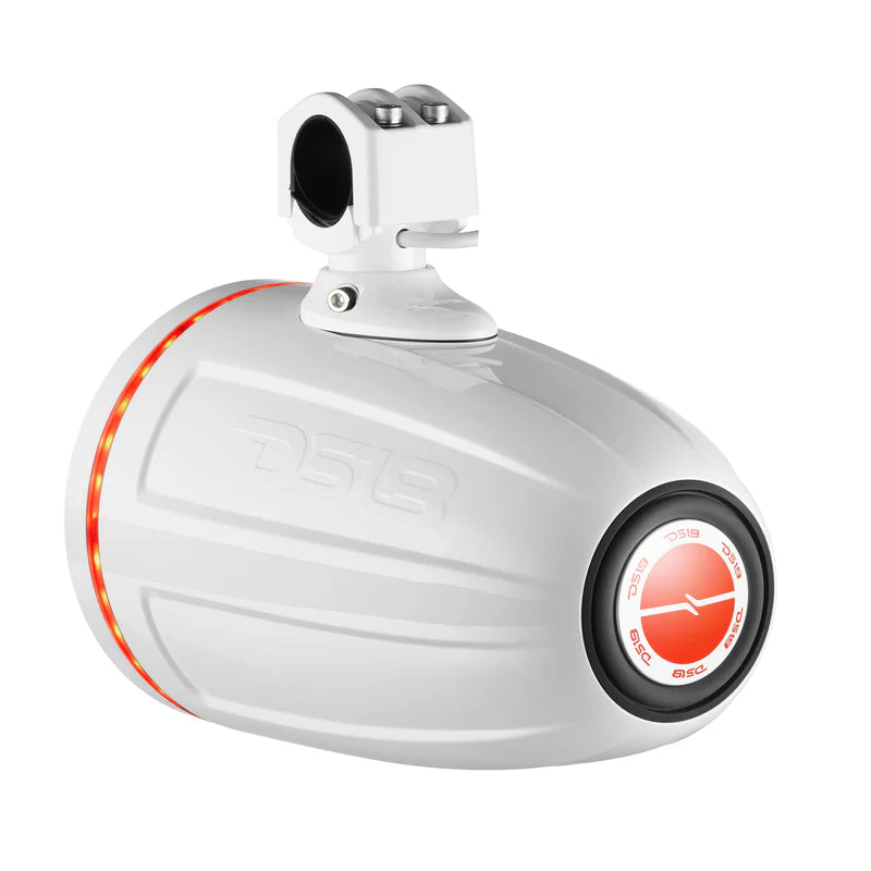NXL-X8TPNEO/WH NXL 8" Neodymium Marine and Powersports Towers with Built-in Passive Radiator, 1" Driver and LED RGB Lights 180 Watts Rms -White