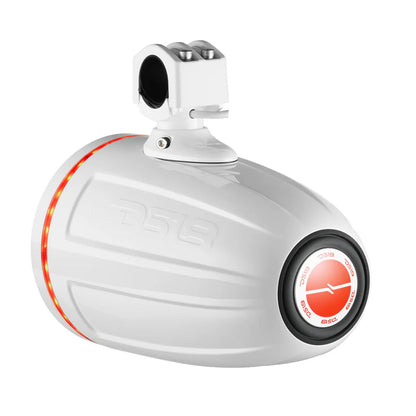 NXL-X8TPNEO/WH NXL 8" Neodymium Marine and Powersports Towers with Built-in Passive Radiator, 1" Driver and LED RGB Lights 180 Watts Rms -White