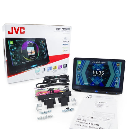 KW-Z1000W JVC DIGITAL MEDIA RECEIVER FEATURING 10.1 HD SCREEN