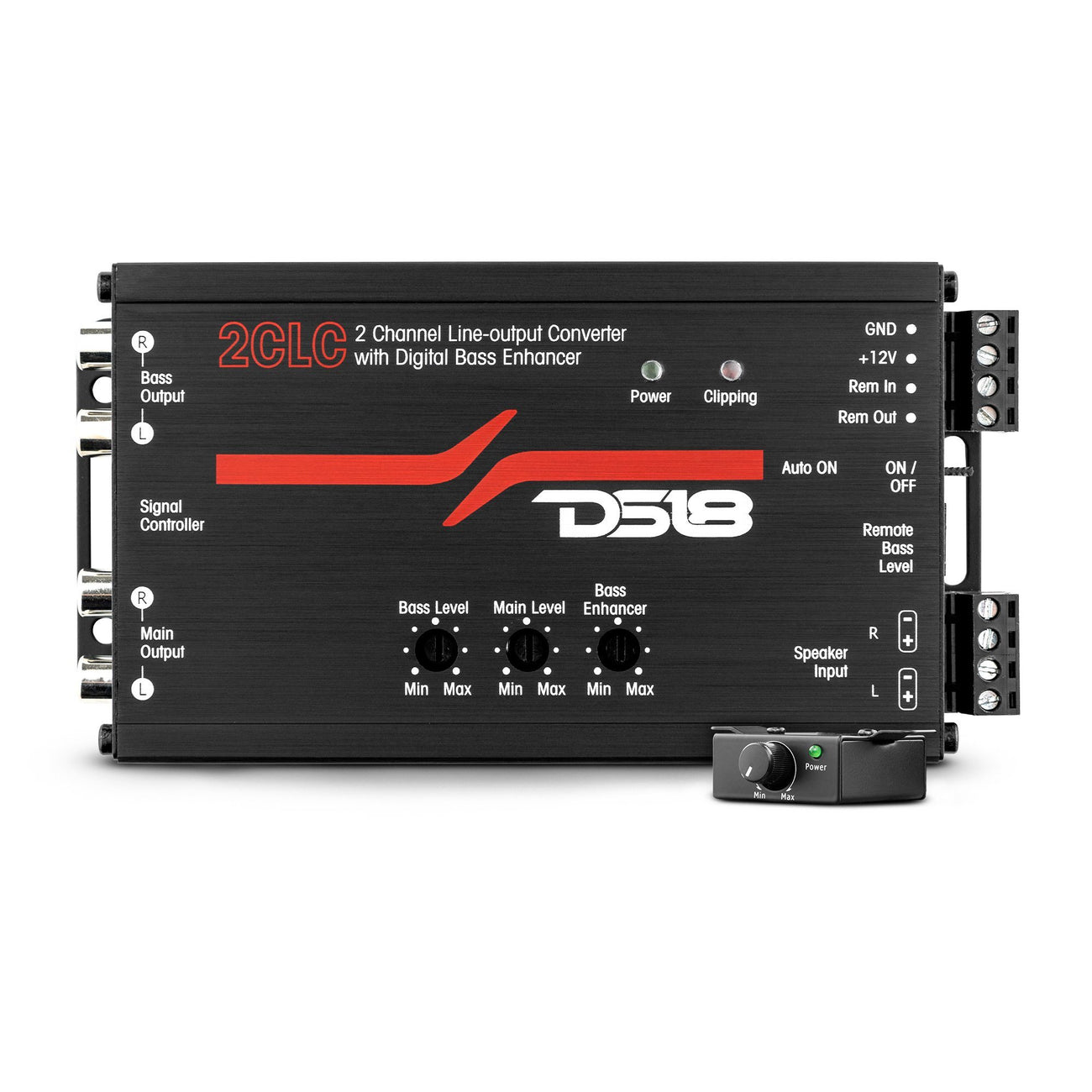 2CLC 2-Channel Line Output Converter with Digital Bass Enhancer