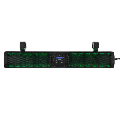 SB26BTXRGB 26" Marine Amplified Soundbar with Bluetooth USB & RGB Lighting 6 Speakers 600 Watts