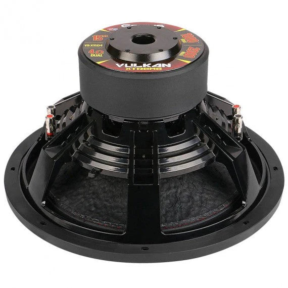 V8-X15D4 VULKAN SERIES SUBWOOFER 15" 2000 WMAX / 1000 WRMS DOUBLE 4 OHM VOICE COIL ROUND COPPER WIRE ALUMINUM BASKET