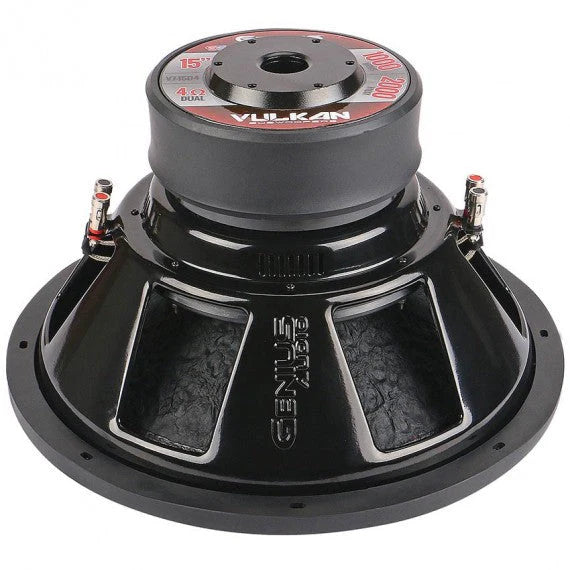 V7-15D4 VULKAN SERIES SUBWOOFER 15" 2000 WMAX / 1000 WRMS DOUBLE 4 OHM VOICE COIL ROUND COPPER WIRE