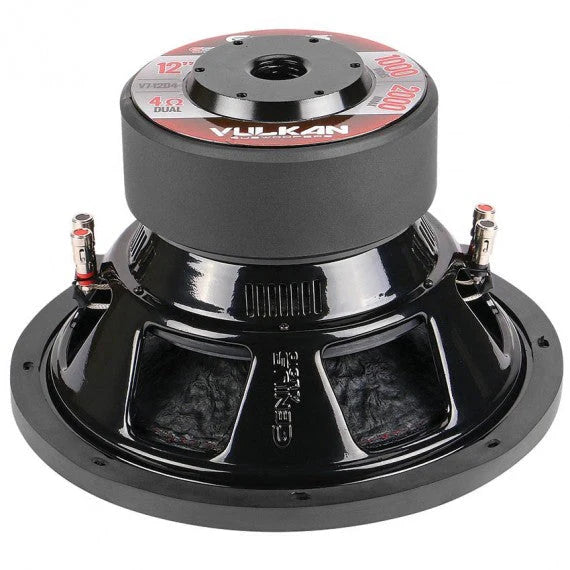 V7-12D4 VULKAN SERIES SUBWOOFER 12" 2000 WMAX / 1000 WRMS DOUBLE 4 OHM VOICE COIL ROUND COPPER WIRE