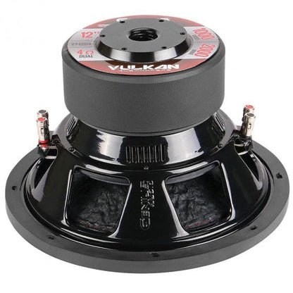 V7-12D4 VULKAN SERIES SUBWOOFER 12" 2000 WMAX / 1000 WRMS DOUBLE 4 OHM VOICE COIL ROUND COPPER WIRE