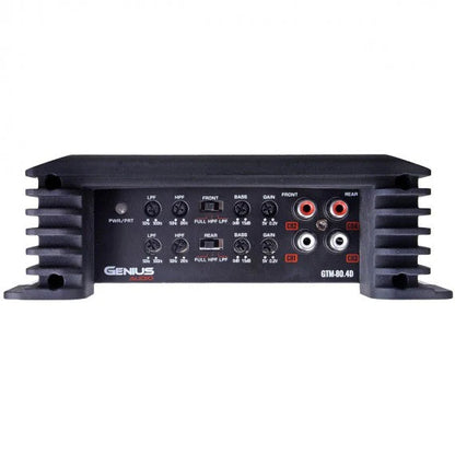 GTM-80.4D COMPACT DIGITAL 4-CHANNEL AMPLIFIER GTM SERIES 1200 WMAX / 80 WRMS X 4 CH STABLE 2 OHM STEREO