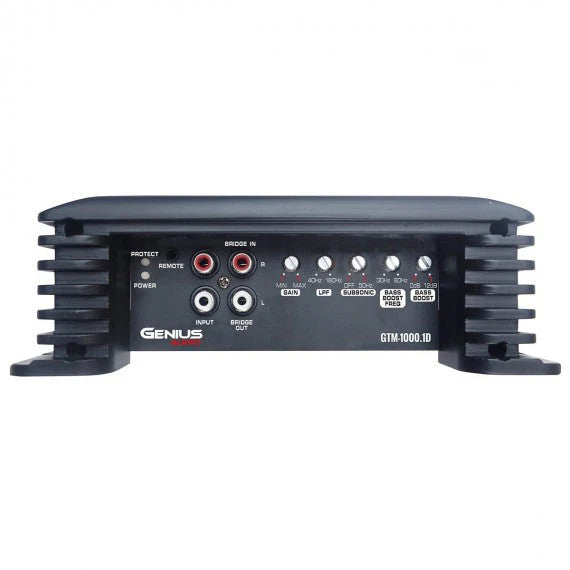 GTM-1000.1D COMPACT DIGITAL AMPLIFIER 1 CHANNEL GTM SERIES 2000 WMAX / 1000 WRMS X 1 CH STABLE 1 OHM MONO
