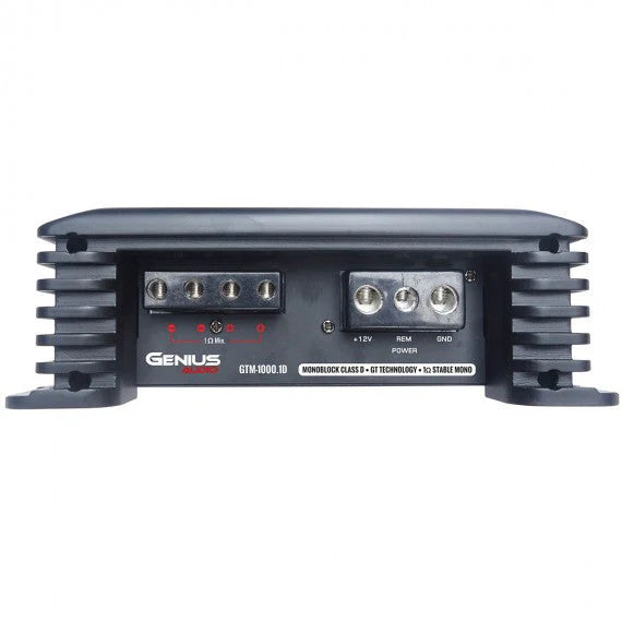 GTM-1000.1D COMPACT DIGITAL AMPLIFIER 1 CHANNEL GTM SERIES 2000 WMAX / 1000 WRMS X 1 CH STABLE 1 OHM MONO