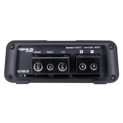 GLT-600.1D MINI COMPACT DIGITAL MONOBLOCK AMPLIFIER 1 CHANNEL GLT SERIES 1200 WMAX / 600 WRMS X 1 CH STABLE 1 OHM MONO