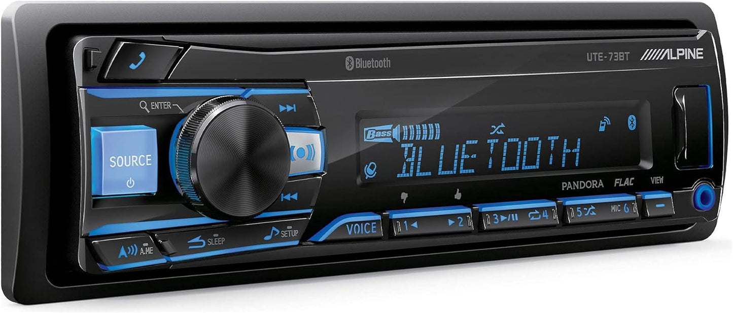 UTE-73BT ALPINE DIGITAL MEDIA RECEIVER SINGLE DIM