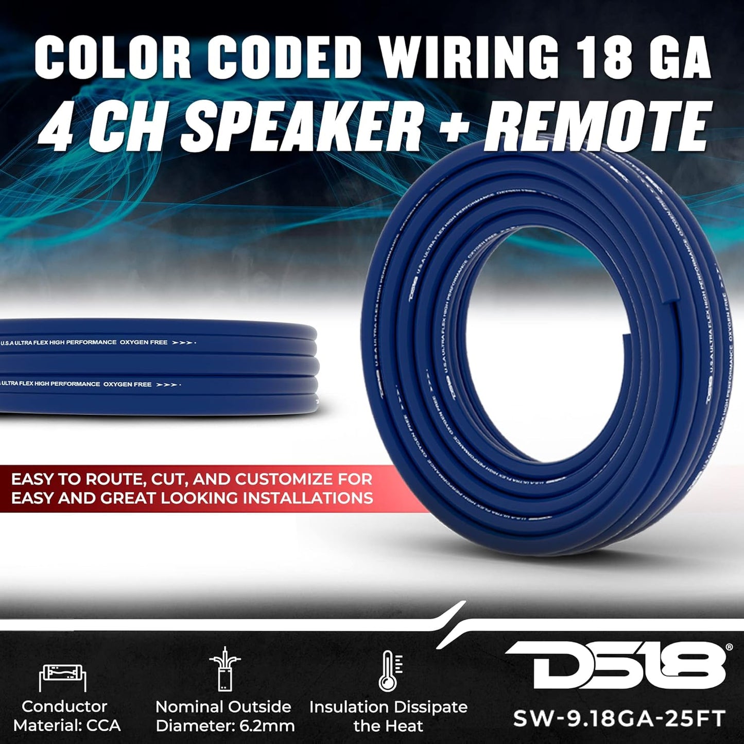 SW-9.18GA-FT DS18 SPEED WIRE BY FOOT