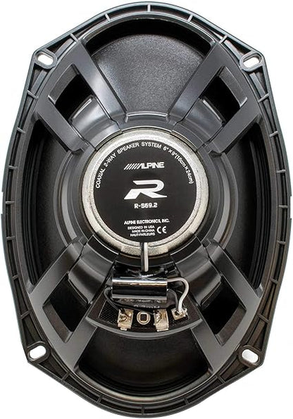 R-S69-2R ALPINE R-SERIES 6X9 100W RMS (300W PEAK POWER HANDLING) 2-WAY CAR SPEAKERS