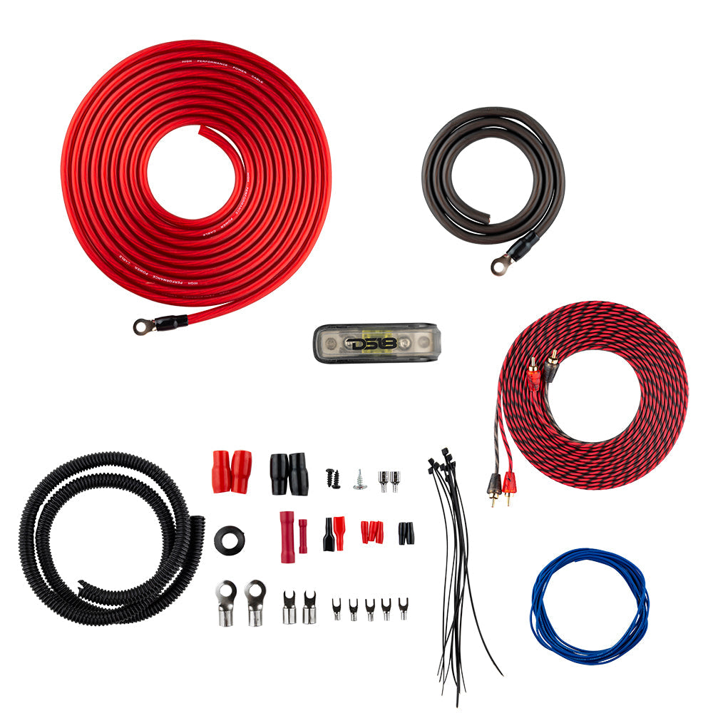 AK4 Complete 4 Gauge CCA Amplifier Installation Wiring Kit