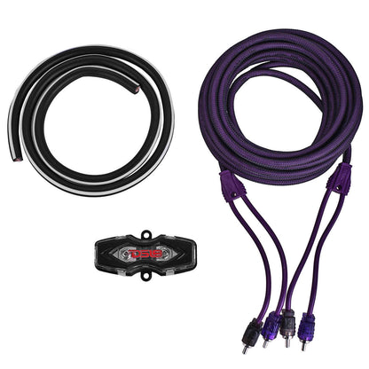 AKIT4.PU 4-GA Amplifier Installation Kit -Purple