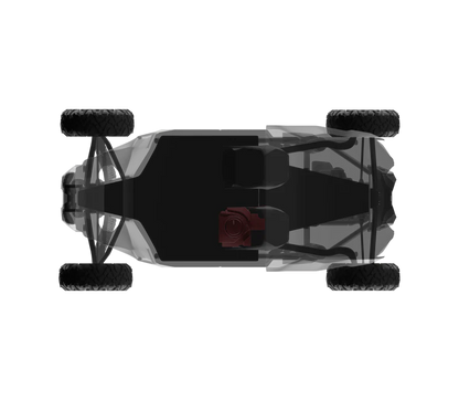 CA-X3BASS/D Can-Am Maverick X3 12" Under Seat Subwoofer Enclosure Driver Side - PSW12.4D Shallow Water Resistant Subwoofer Included