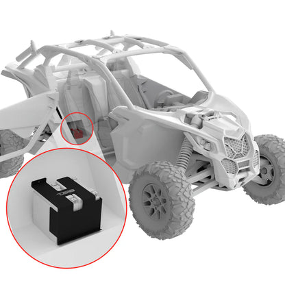CA-X3DBATT Can-Am Maverick X3 Second Battery Upgrade Kit - More Battery Reserve Power For Longer Lasting Audio