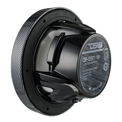 CF-65M NXL 6.5" 2-Way Coaxial Marine Speaker With LED RGB Lights 100 Watts Rms 4-Ohm - Black Carbon Fiber